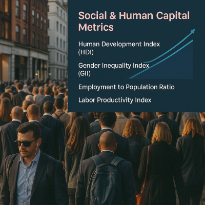 HDI, GII, Employment Ratio, Labor Productivity, κοινωνικοί δείκτες, ανθρώπινου δυναμικού, social metrics, HR analytics